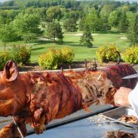 Two Lakes Catering, preparing to serve amazing food to guests