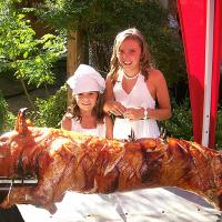 Two Lakes Catering, Pig Roasting available for weddings